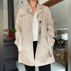 Banana Republic Classic Trench Coat Sz M Khaki